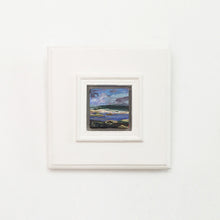 Load image into Gallery viewer, chalky-coastline-LG-painting-miniature-landscape-5x5-cm-no.1074-in white frame
